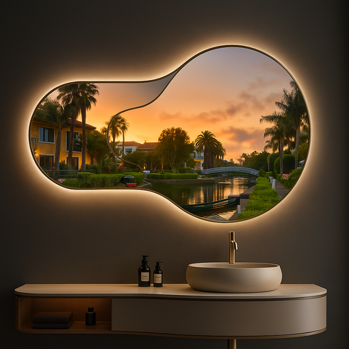 Venice Bathroom Mirror Ideas – Reflections of California Cool | Raynova
