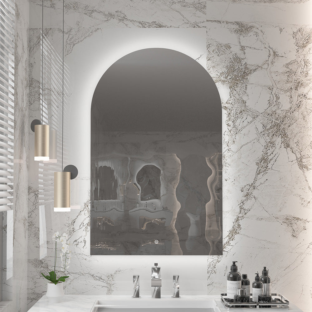 ETHEREAL Arched Frameless Custom LED Mirror