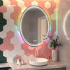 PURE Oval Frameless RGB Custom LED Mirror