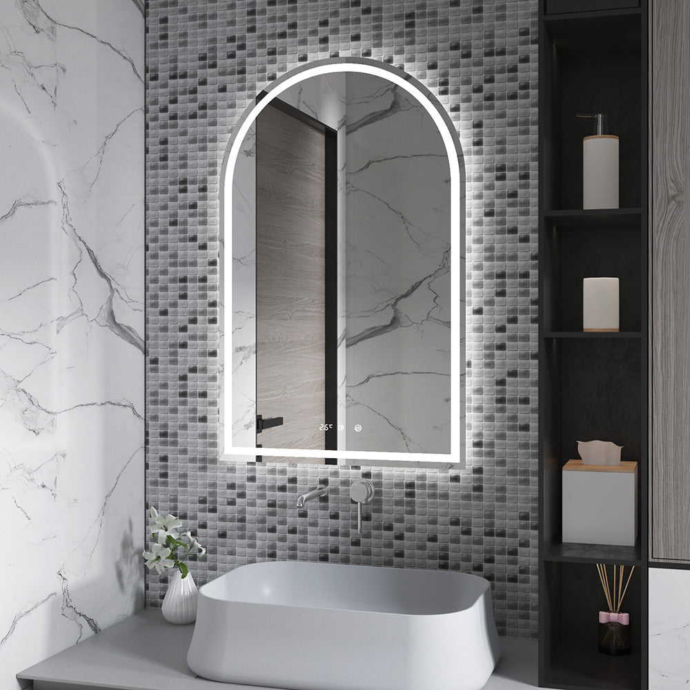 SERENE Arched Frameless Custom LED Mirror