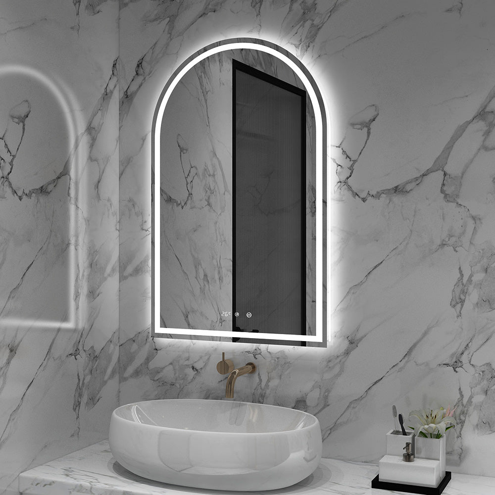 SERENE Arched Frameless Custom LED Mirror