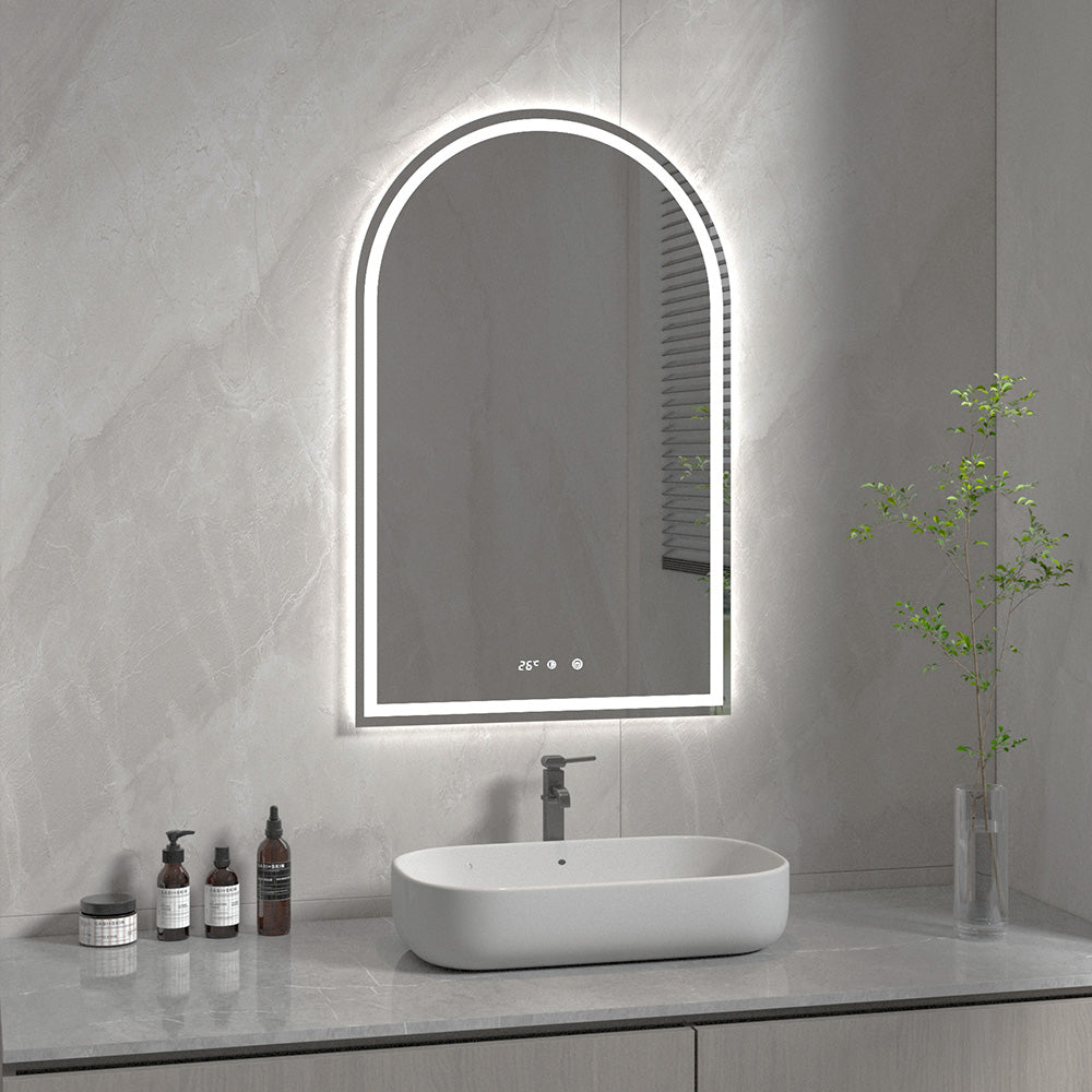 SERENE Arched Frameless Custom LED Mirror