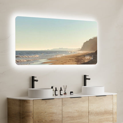 THARROS Rounded Frameless Custom LED Mirror