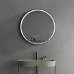 ALPHA Round Metal Framed LED Mirror