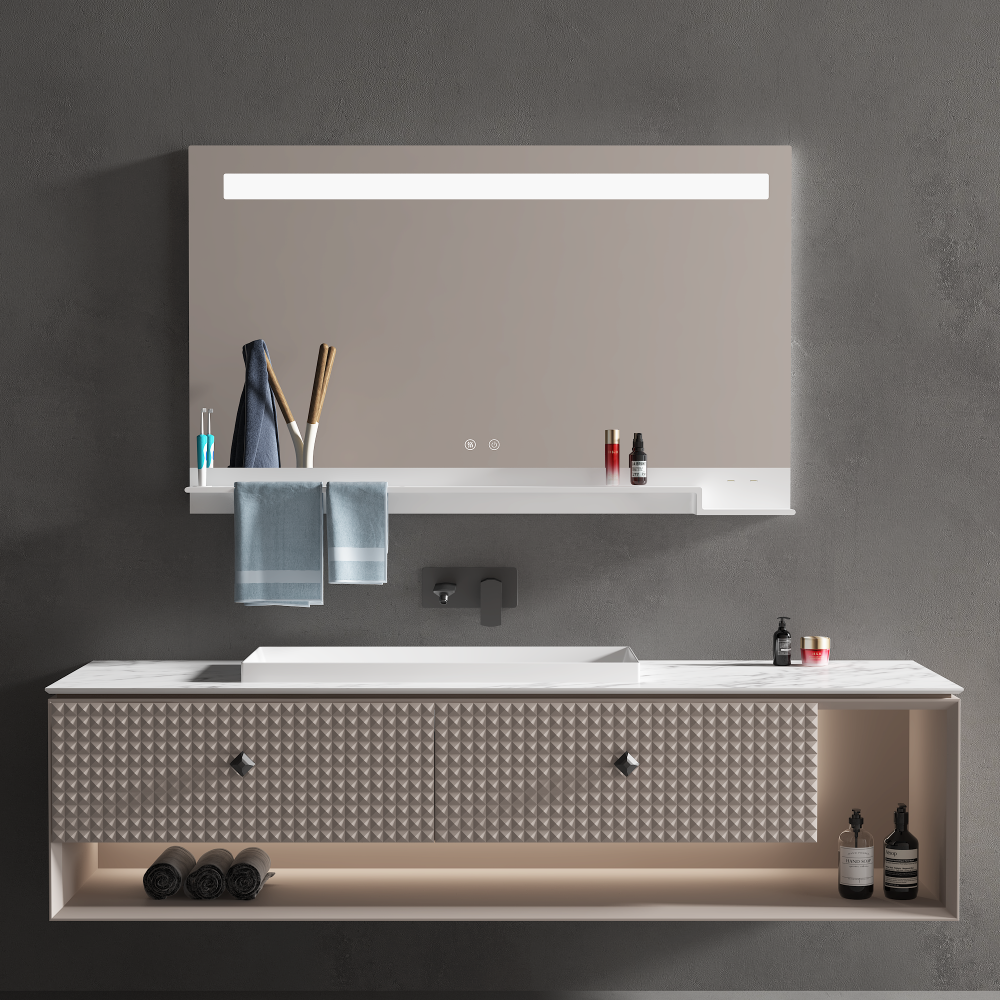 FRESCO Rectangular Frameless LED Mirror