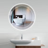 KALLOS Round Frameless Custom LED Mirror