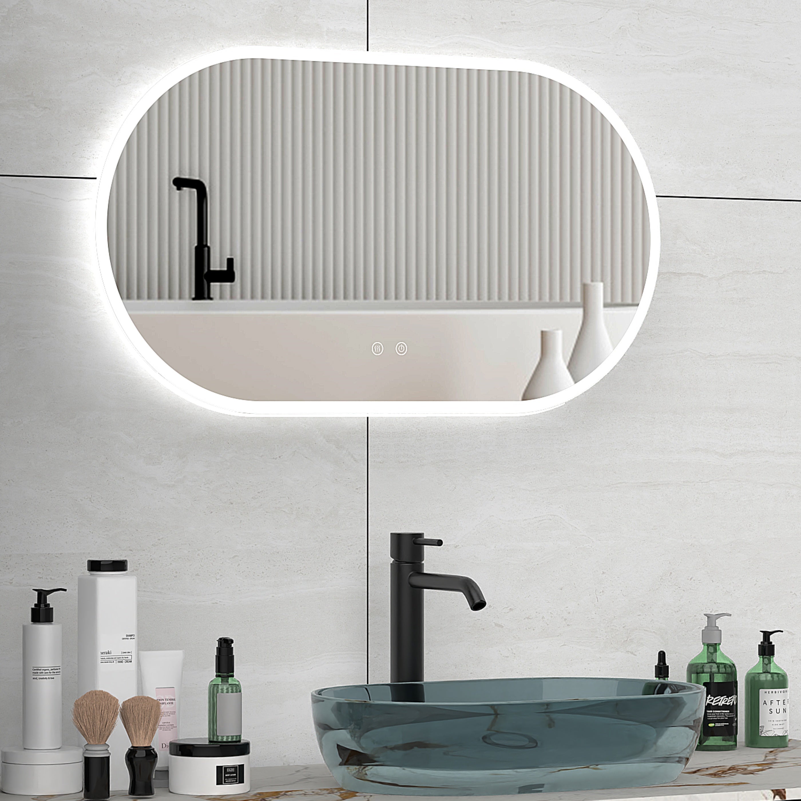 ELEOS Capsule Frameless Custom LED Mirror