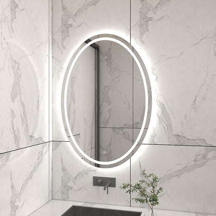 LUCID Oval Frameless Custom LED Mirror