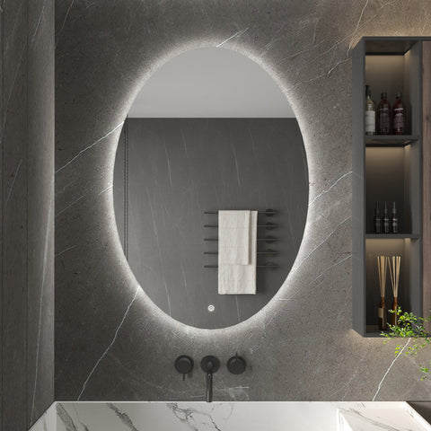 RADIANT Oval Frameless Custom LED Mirror