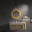 CRYSTA Round Metal Framed Custom LED Mirror