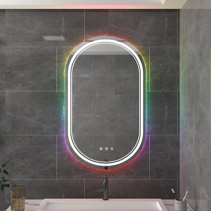 SERENITY Capsule Frameless RGB Custom LED Mirror