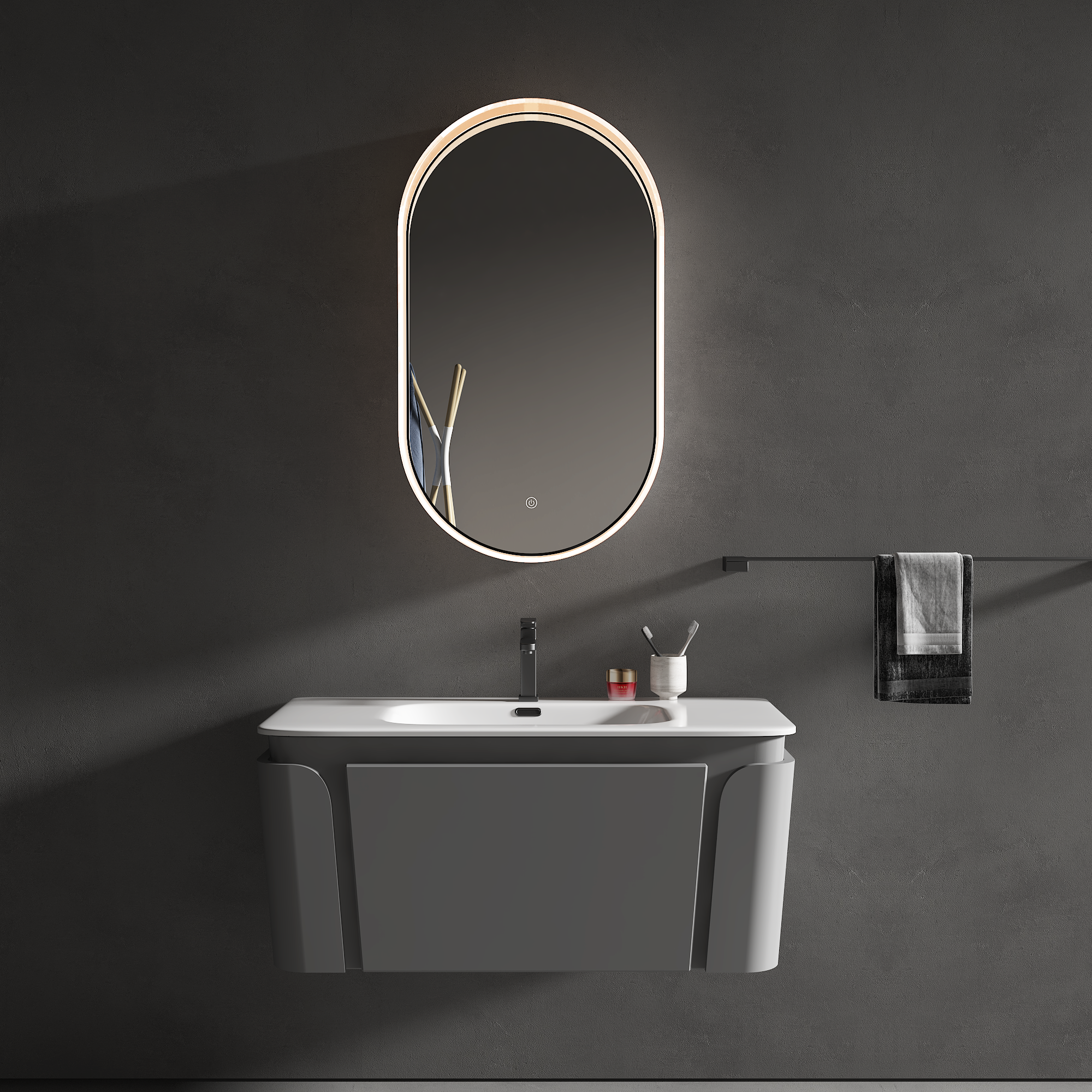 PURA Capsule Acrylic Framed LED Mirror