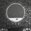 SPIRA Round Frameless LED Mirror