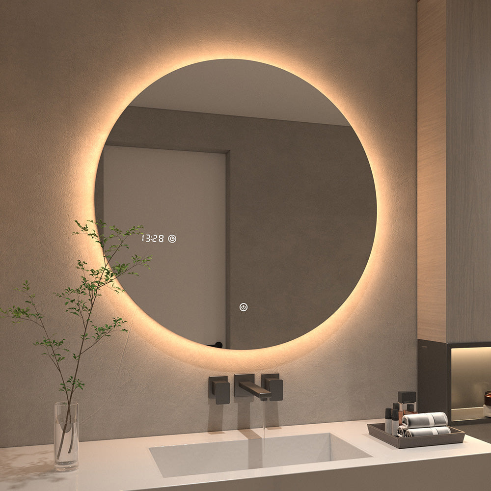 NECTAR Round Frameless Custom LED Mirror