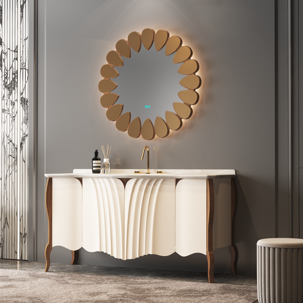 NOVA Round Metal Framed Custom LED Mirror