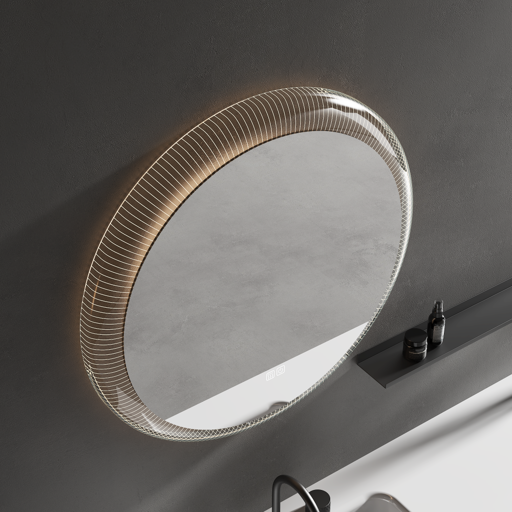 VIVID Round Acrylic Framed LED Mirror