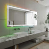 AURA Rectangular Frameless RGB Custom LED Mirror