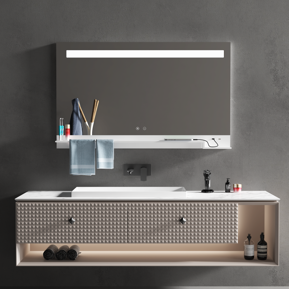 FRESCO Rectangular Frameless LED Mirror