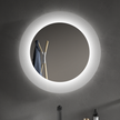 CHROME Round Acrylic Framed LED Mirror