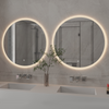 AETHER Round Frameless Custom LED Mirror