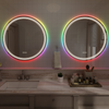 ELYSIAN Round Frameless RGB Custom LED Mirror