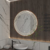 KALLOS Round Frameless Custom LED Mirror