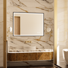 MINER Aluminum Framed LED Mirror with Edge LED Light