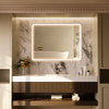 FLASHY Aluminum Framed Rounded LED Mirror with Front Light