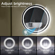 HALO Round Frameless Custom LED Mirror