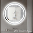 HALO Round Frameless Custom LED Mirror