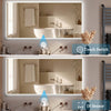 CRYSTAL Rectangular Frameless Custom LED Mirror