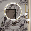 ZEPHIA Round Metal Gold Framed Custom LED Mirror