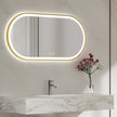 OPHIRA Capsule Metal Gold Framed Custom LED Mirror