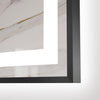 LUMORA Rectangular Metal Black Framed Custom LED Mirror