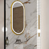 SHIMIA Capsule Metal Gold Framed Custom LED Mirror