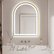 STELLA Arched Metal Gold Framed Custom LED Mirror