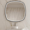 ALYSEA Irregular Metal Black Framed Custom LED Mirror