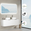 THARROS Rounded Frameless Custom LED Mirror